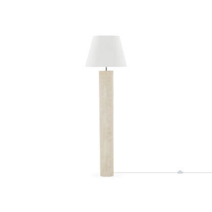 Halo - lampe sur pied avec abat-jour blanc