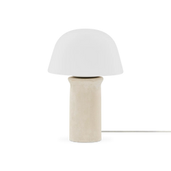 Milk - lampe de table avec dôme en verre