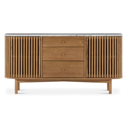 Soho - Buffet en chêne 3 tiroirs