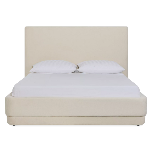 Nube - Lit rembourré en tissu bouclé