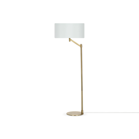 Cassio - lampe de plancher en laiton mat 