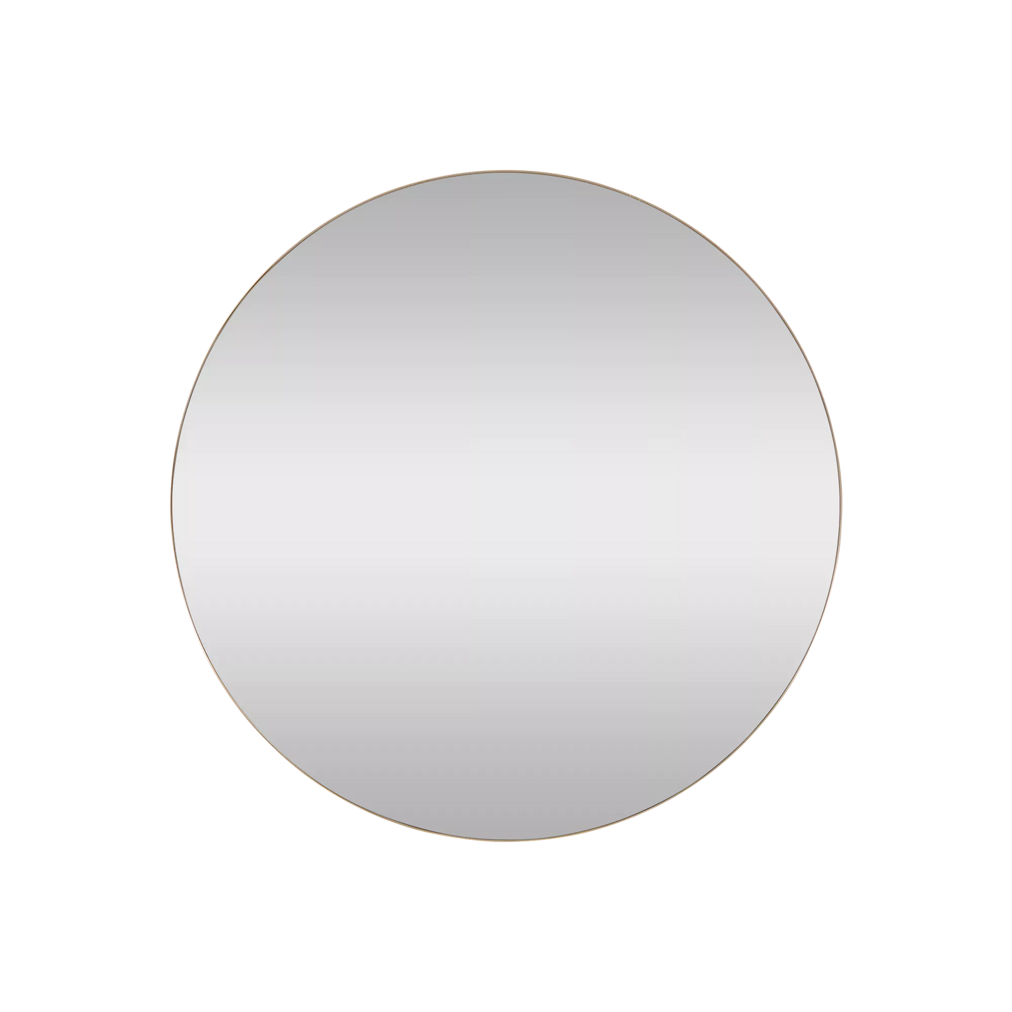 Britta - round metal-framed mirror