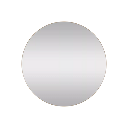 Britta - round metal-framed mirror