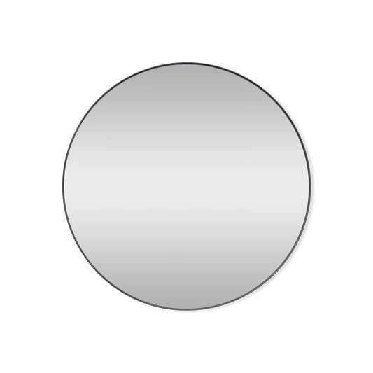 Britta - round metal-framed mirror