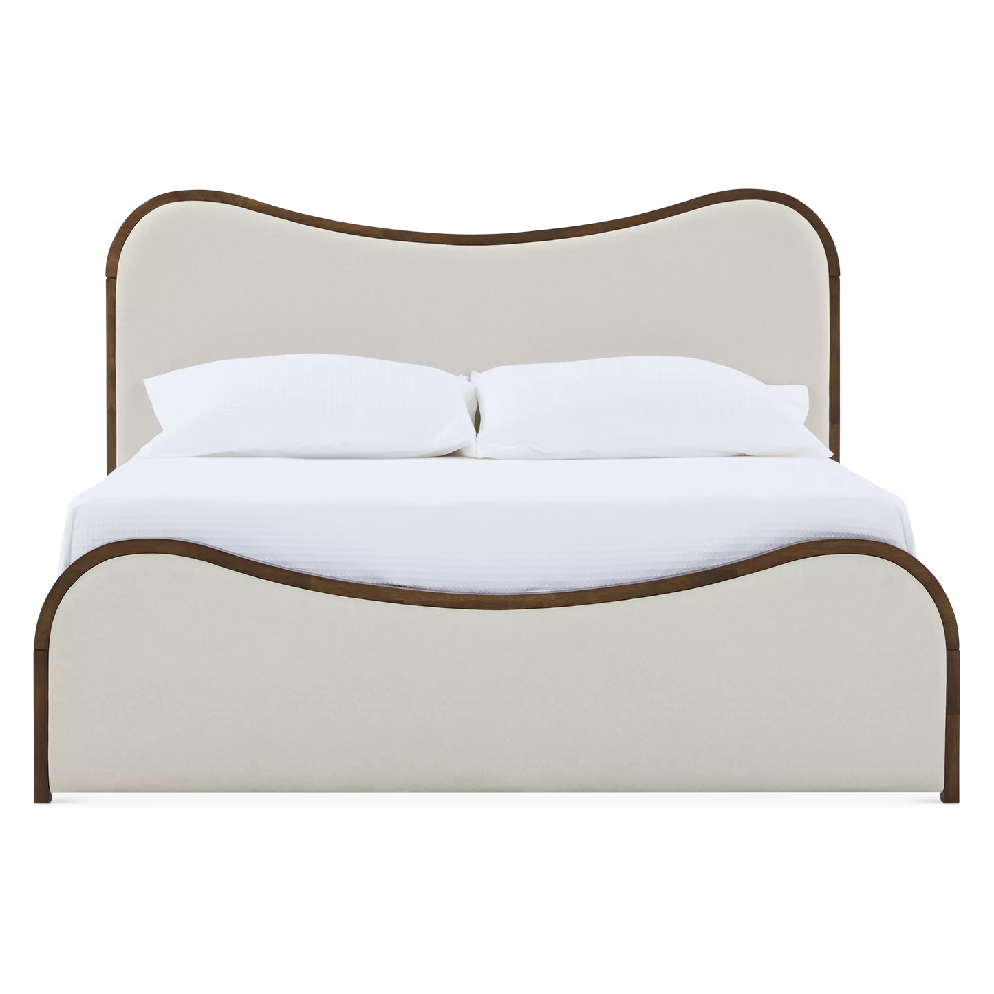 Oda - Lit Moderne en bois et tissu