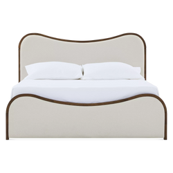 Oda - Modern Wood and Fabric Bed