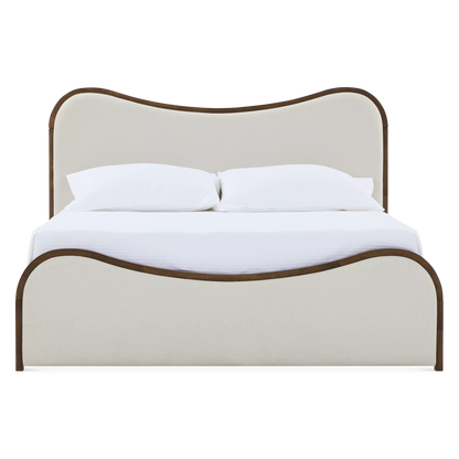 Oda - Lit Moderne en bois et tissu