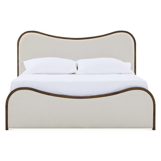 Oda - Modern Wood and Fabric Bed