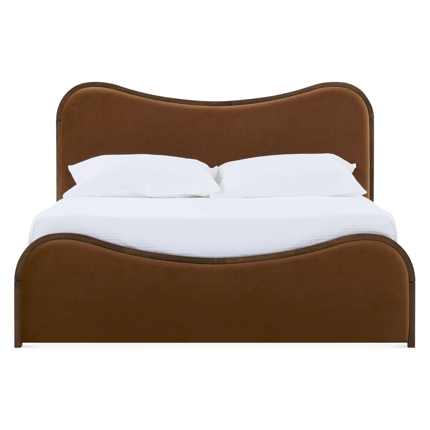 Oda - Lit Moderne en bois et tissu