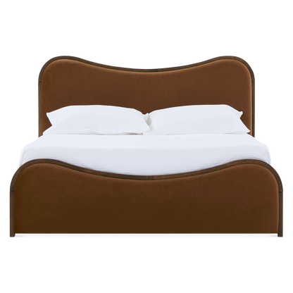 Oda - Lit Moderne en bois et tissu