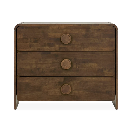 François - commode 3 tiroirs en noyer