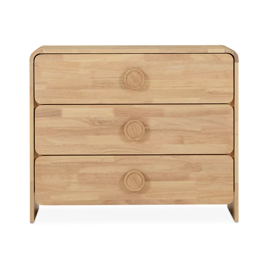 Noemi - commode 3 tiroirs en noyer