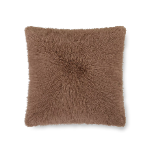 Flora - Coussin en fausse fourrure