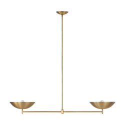 Waxlow - Waxlow, brushed brass and iron ceiling light