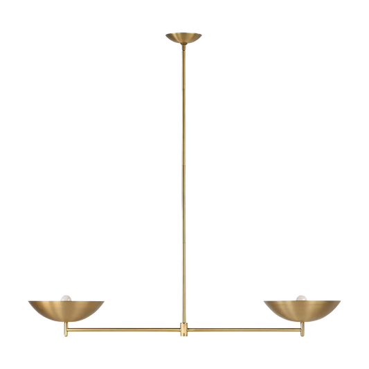 Waxlow - Waxlow, brushed brass and iron ceiling light
