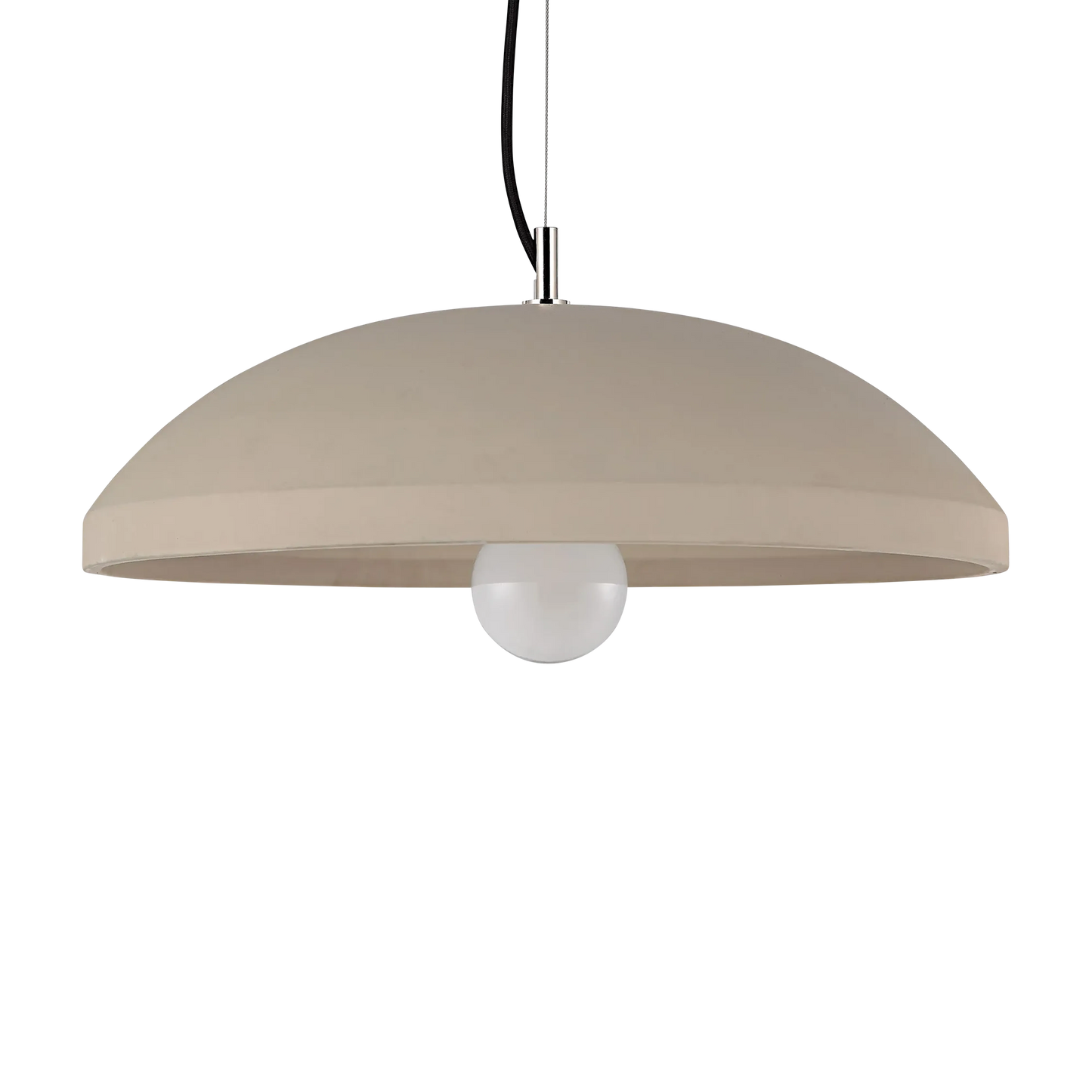 Scilla - plafonnier en béton et fer finition champagne