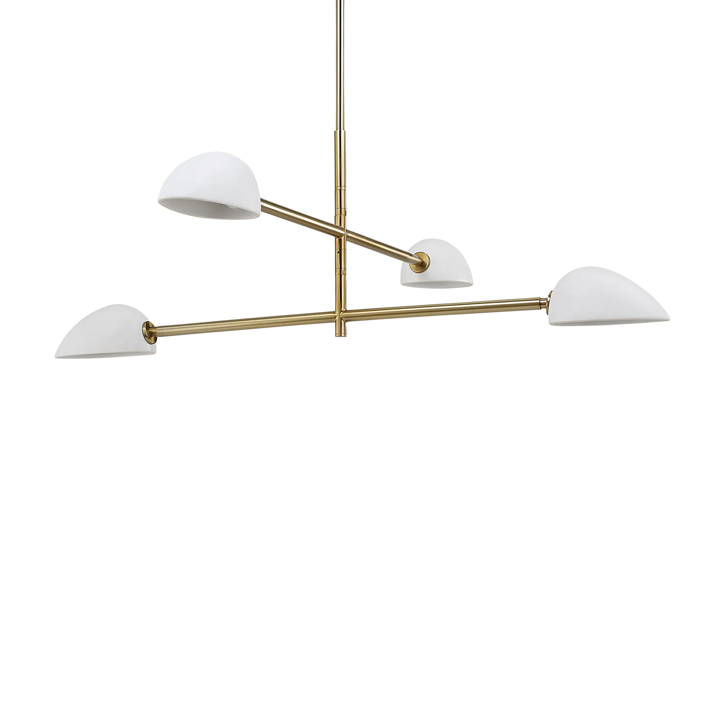 Tulla - plafonnier en fer fini champagne