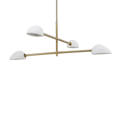 Tulla - plafonnier en fer fini champagne