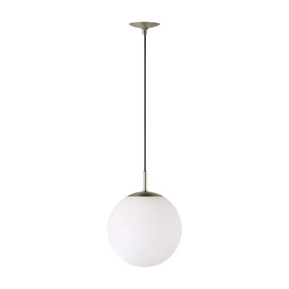 Koa - etched glass sphere ceiling light