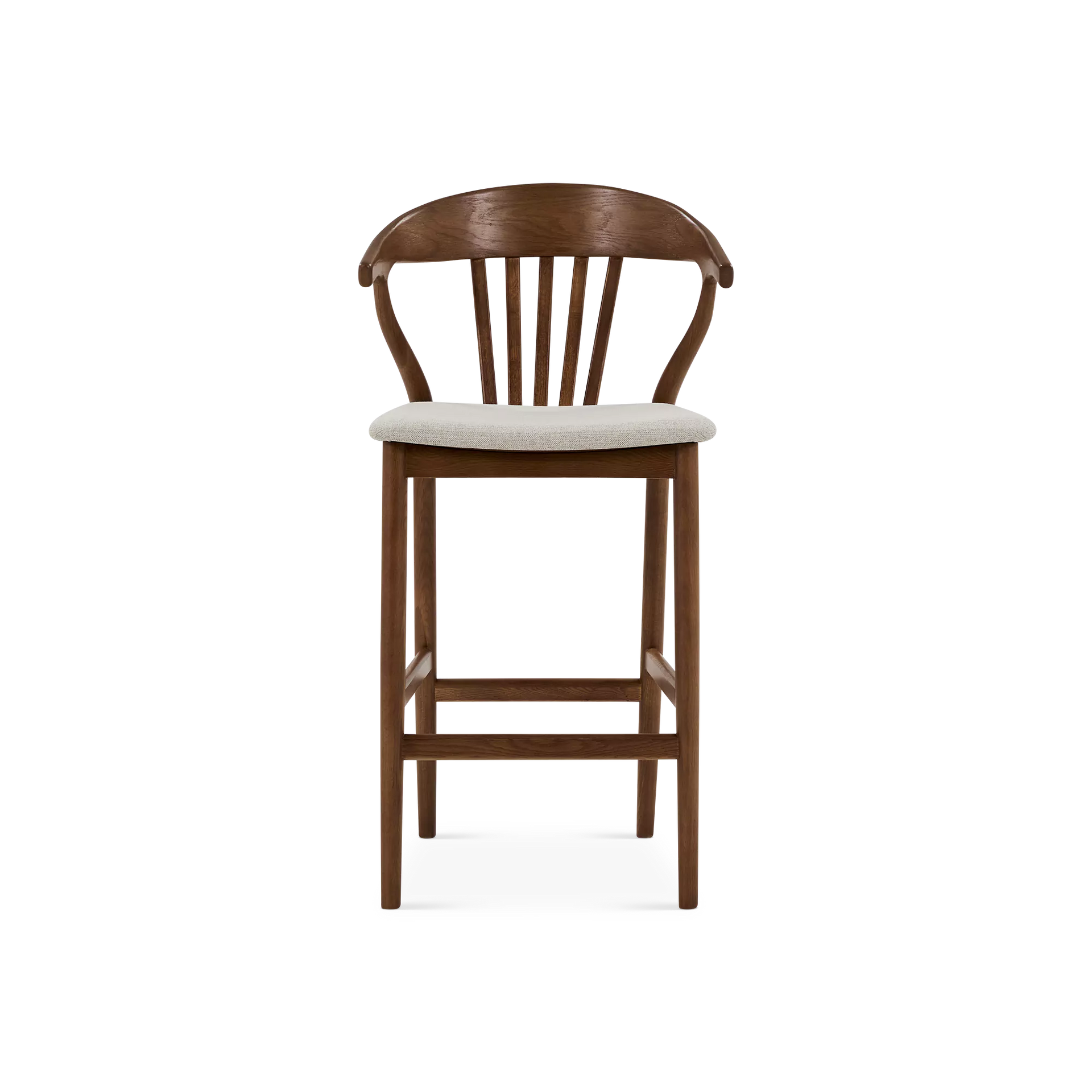 The Nordic stool combines the warmth of oak with a Scandinavian