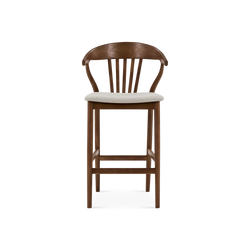 Nordic - Oak and Natural Fabric Stool