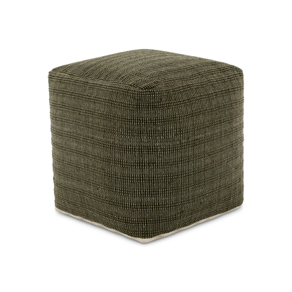 Belenda - Square Woven-Dyed Cotton Pouf
