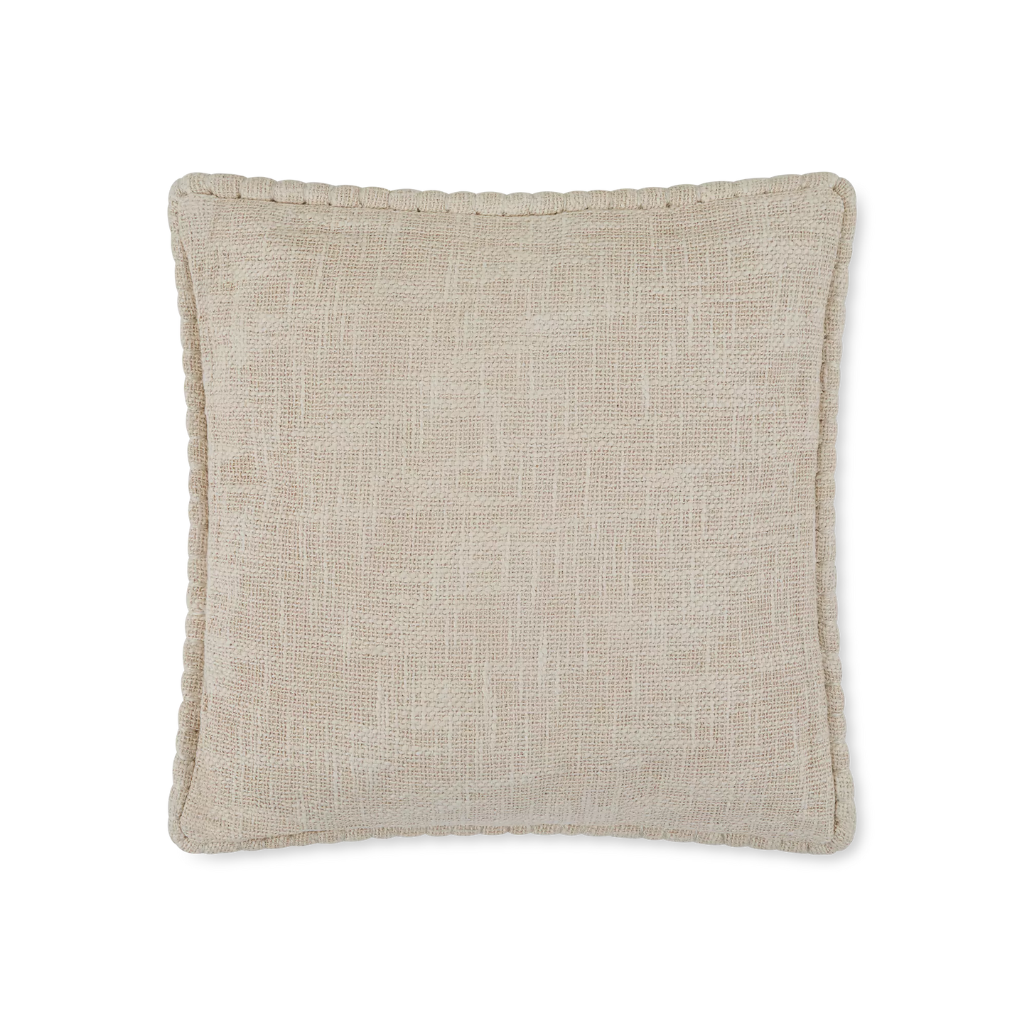 Faurei - Textured Cotton and Wool Cushion with Piping
