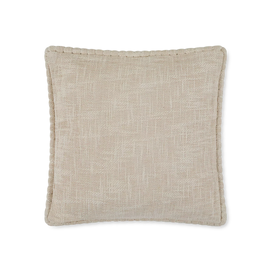 Faurei - Textured Cotton and Wool Cushion with Piping