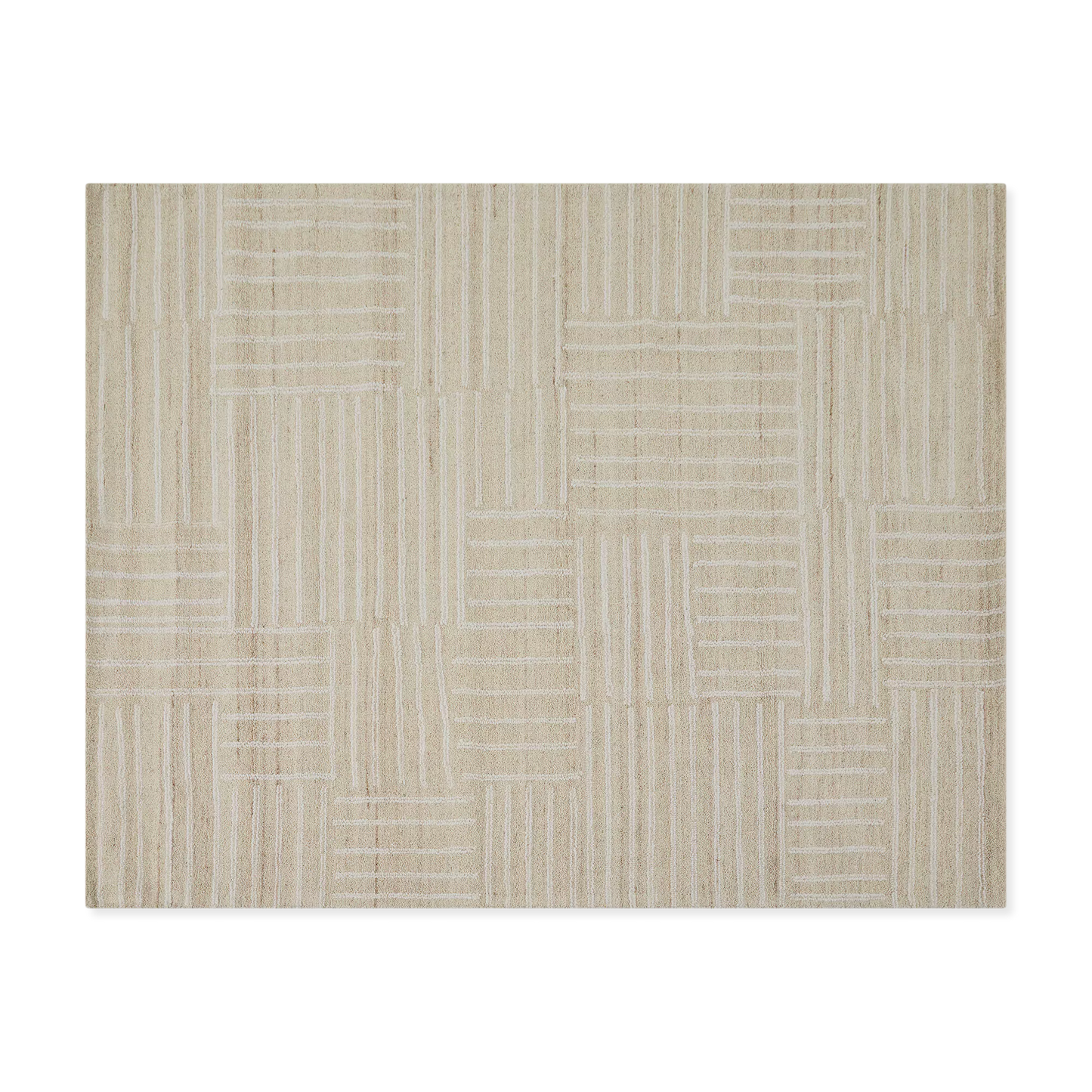 Kubusi - tapis en coton et laine à motif quadrillé