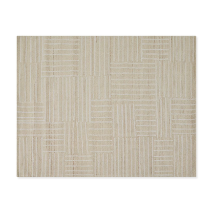 Kubusi - tapis en coton et laine à motif quadrillé