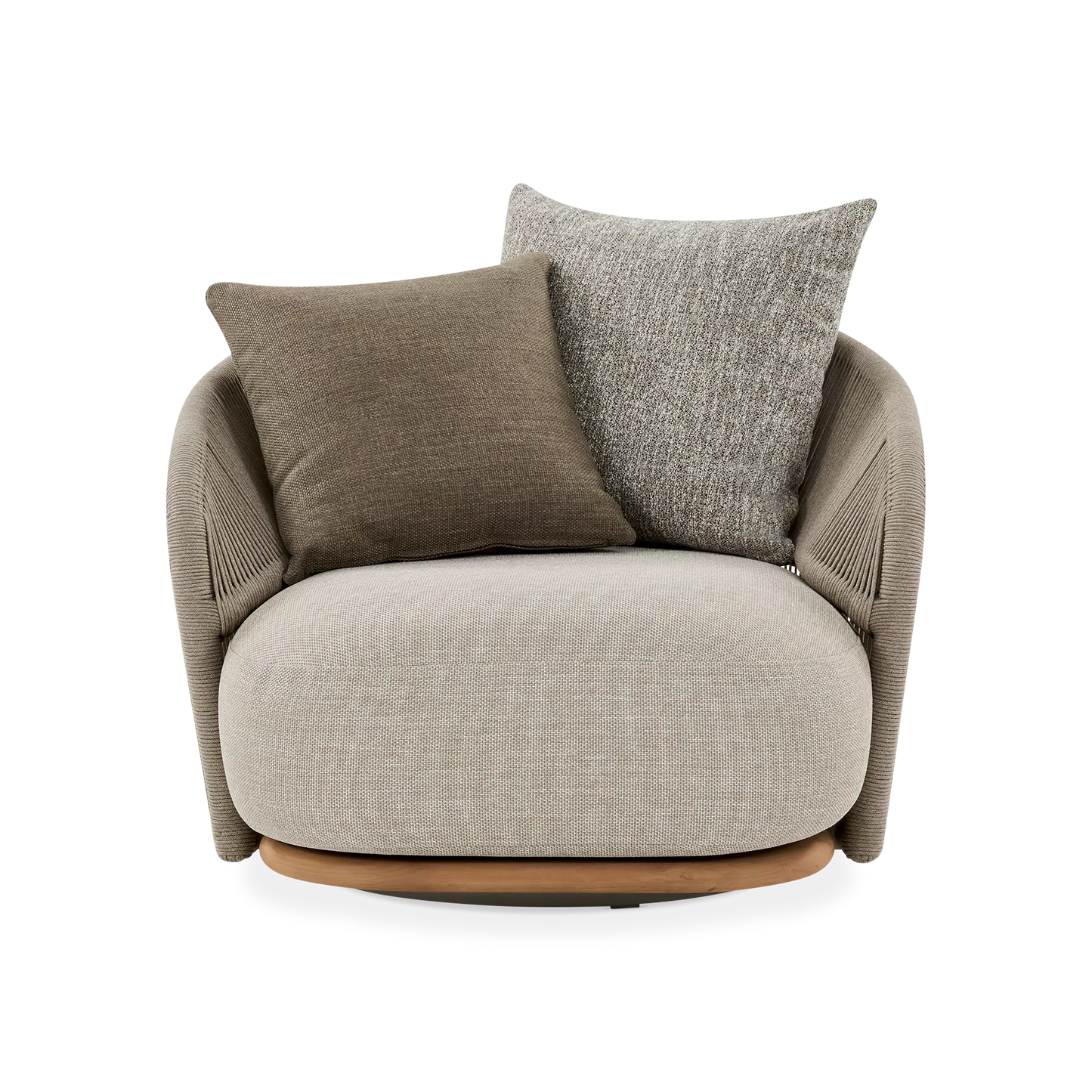 Muscade - Fauteuil pivotant extérieur en teck