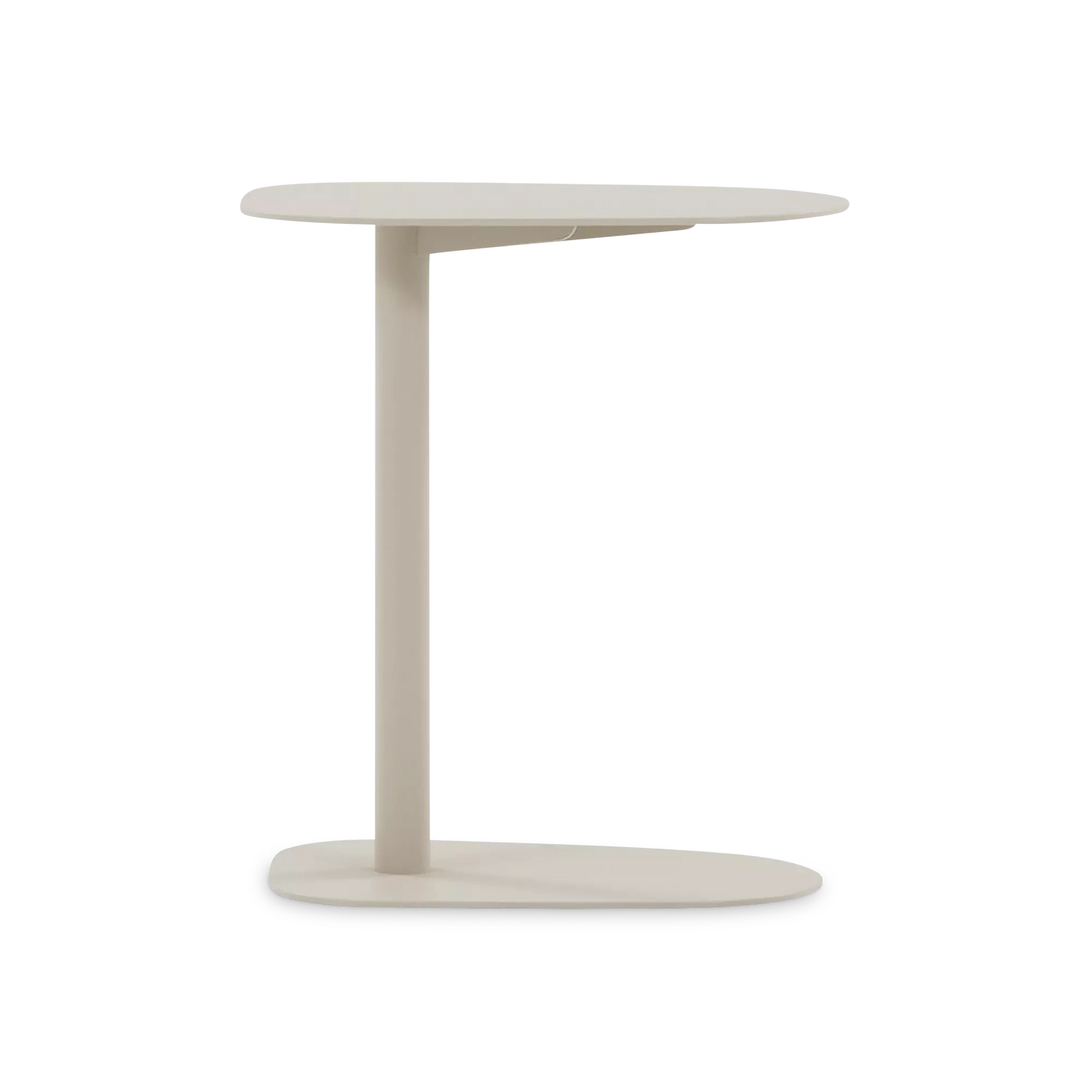 Lolly, Table d'appoint ovale extérieure en aluminium