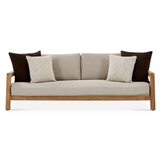 Julio - Outdoor Teak 3-Seater Sofa