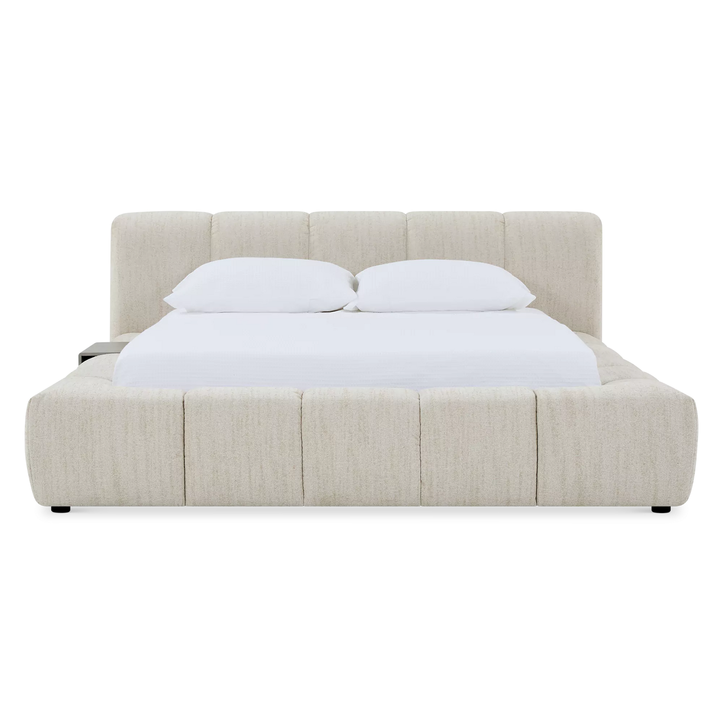 Fiona Bed - Bouclé Fabric Upholstered Bed