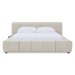 Fiona Bed - Bouclé Fabric Upholstered Bed