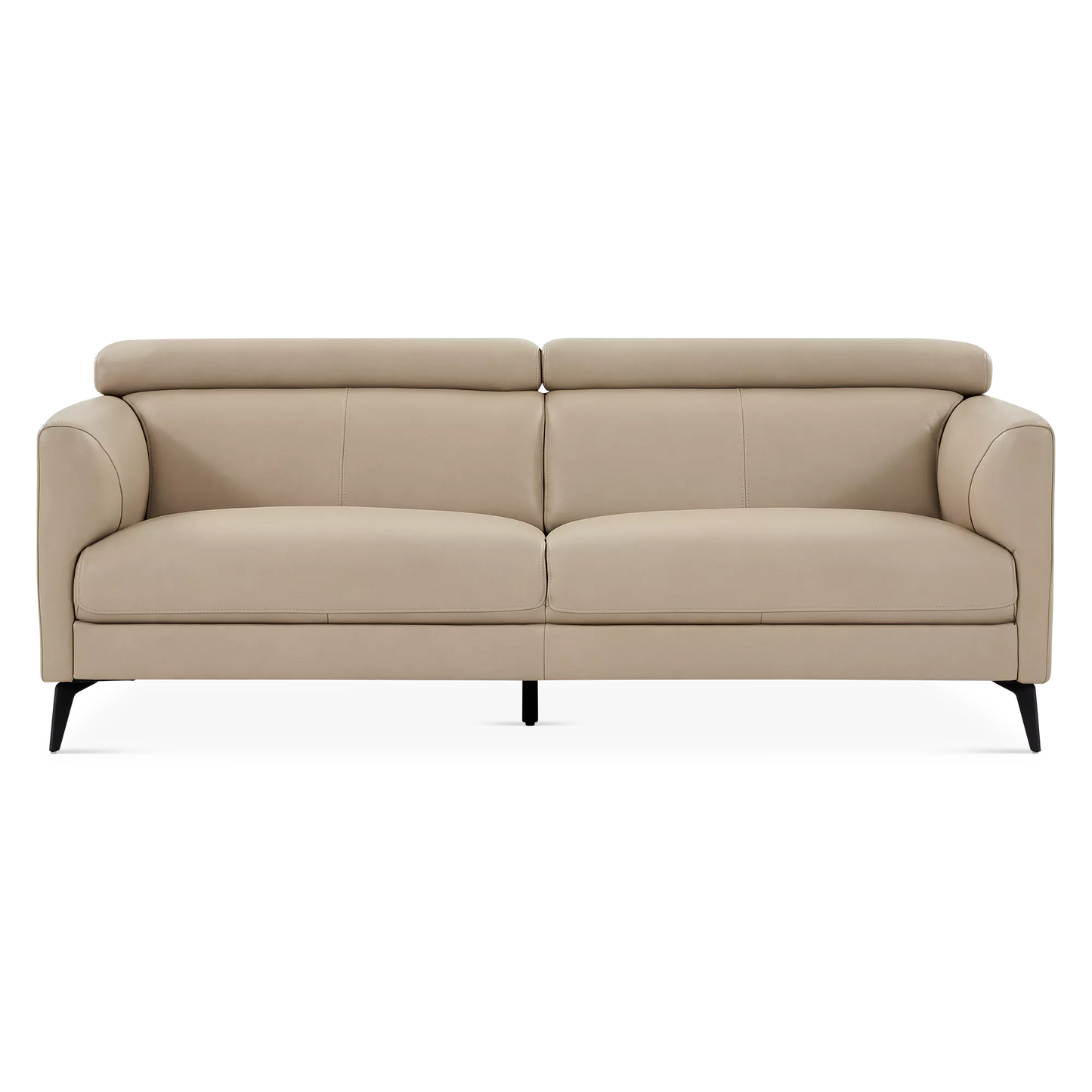 Ariana - Canapé en cuir avec appuie-têtes réglables