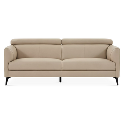 Ariana - Canapé en cuir avec appuie-têtes réglables