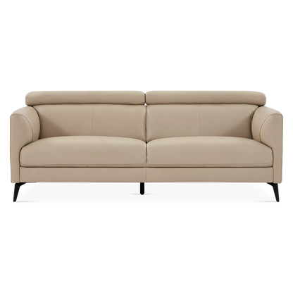 Ariana - Canapé en cuir avec appuie-têtes réglables