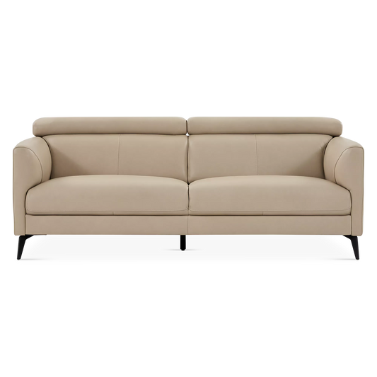 Ariana - Canapé en cuir avec appuie-têtes réglables