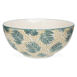Boho Chic - salad bowl with stamped pattern
