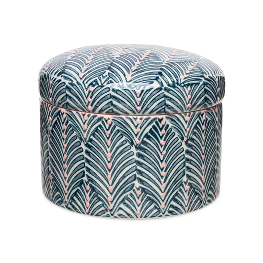 Mix - boîte décorative en céramique avec motifs