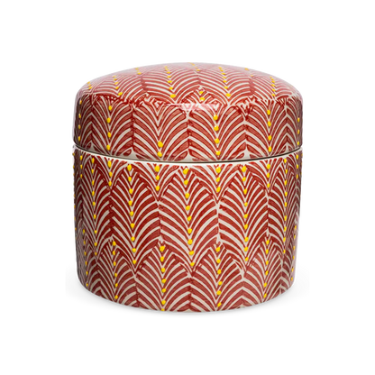 Mix - decorative ceramic box with patterns