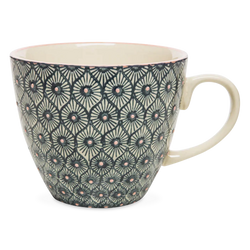 Mix - ceramic latte cup with colorful patterns