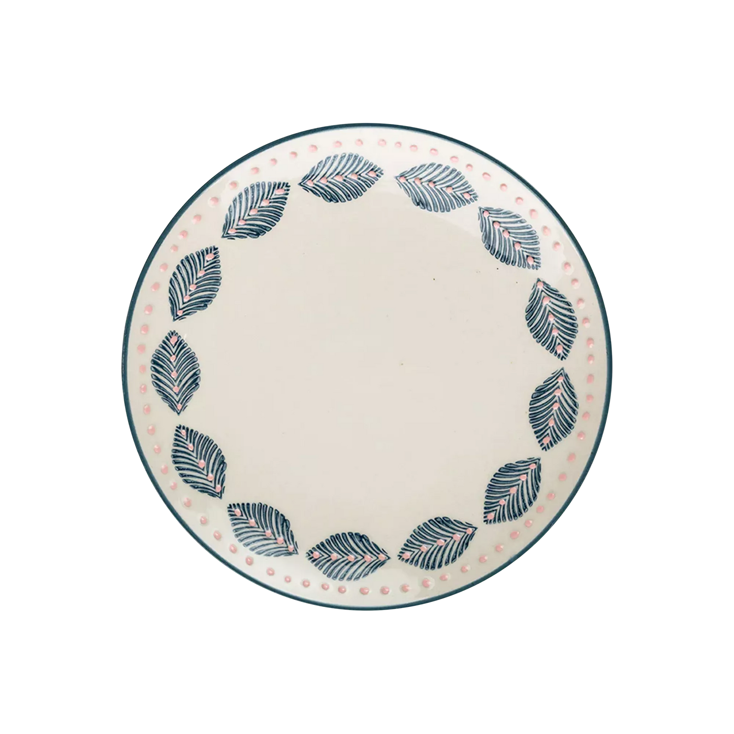 Mix - blue stoneware dessert or salad plate