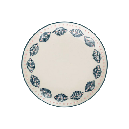 Mix - blue stoneware dessert or salad plate