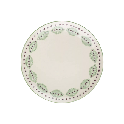 Mix - green stoneware dessert or salad plate