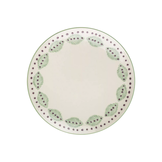 Mix - green stoneware dessert or salad plate