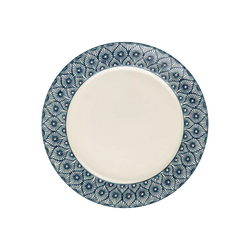 Mix - blue stoneware dinner plate