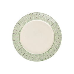 Mix - green stoneware dinner plate