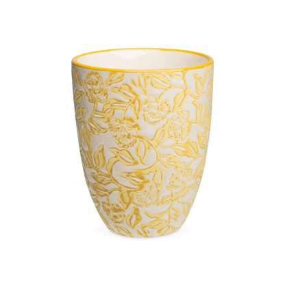 Rustic - tea cup with floral pattern